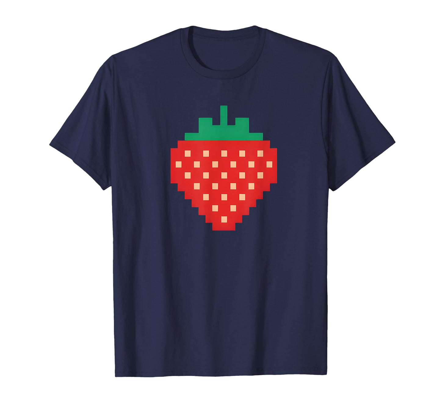 Pixel Strawberry 80s Video Game Halloween Costume T-Shirt