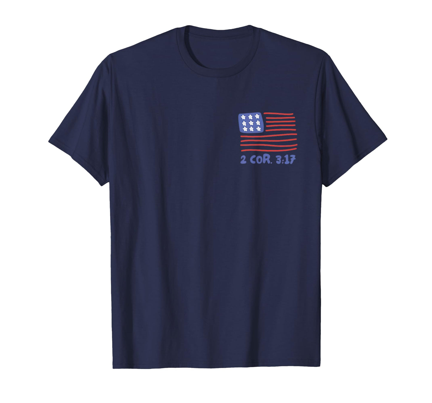 2 Sided Where The Spirit Of The Lord Is Religious Quote T-Shirt