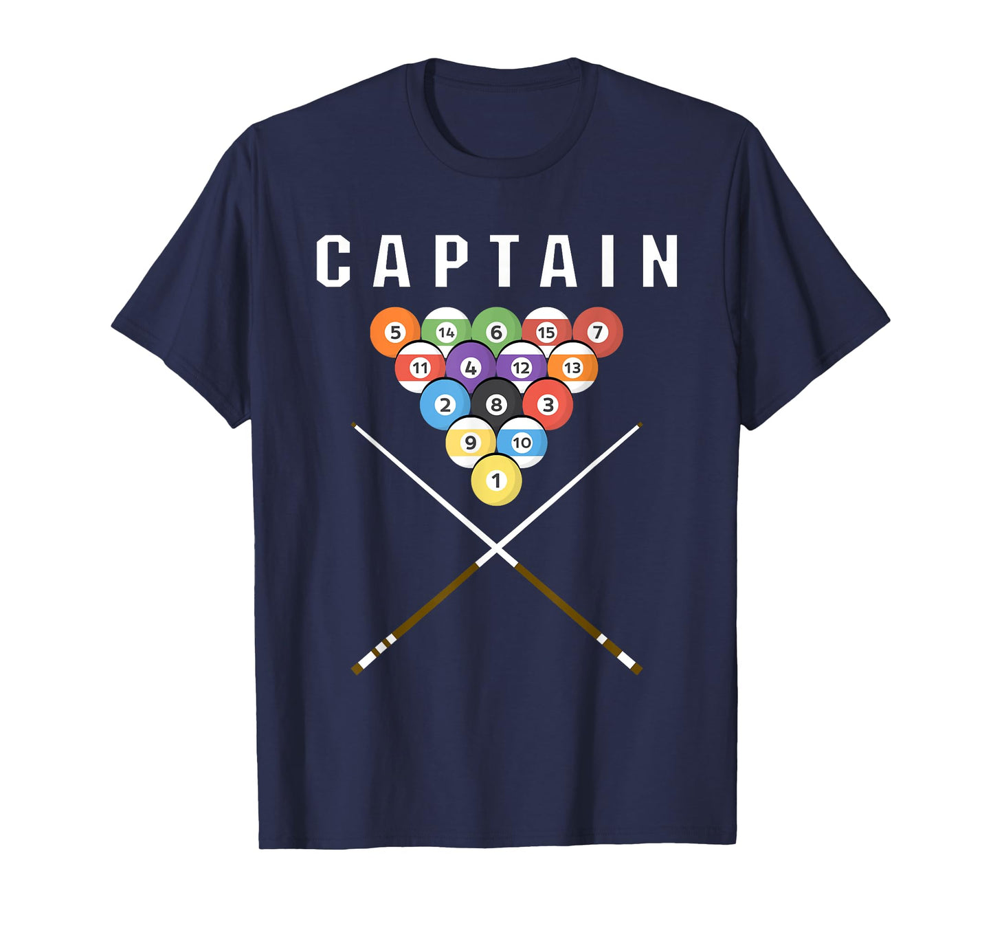 Captain Pool Billiard Team Gift T-Shirt