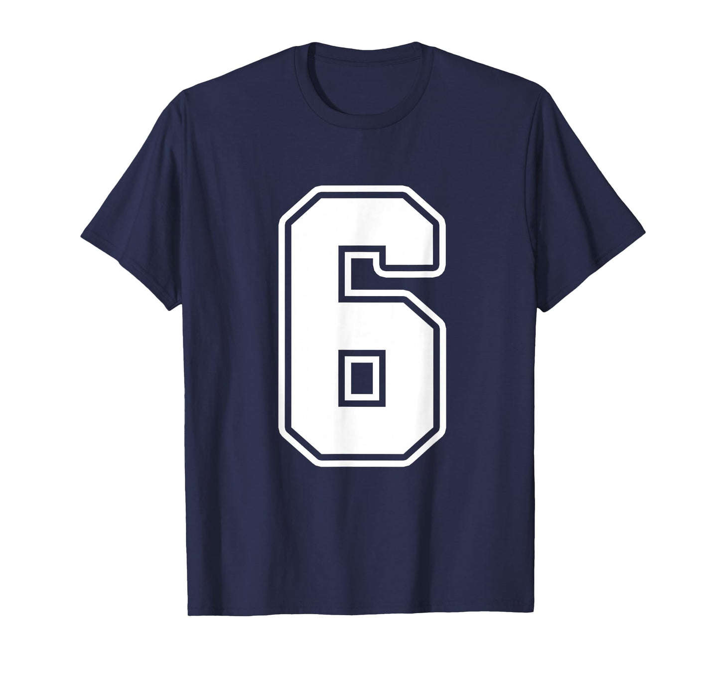 Number 6 Six Seven 6 7 Meme Funny 6th Birthday Design T-Shirt