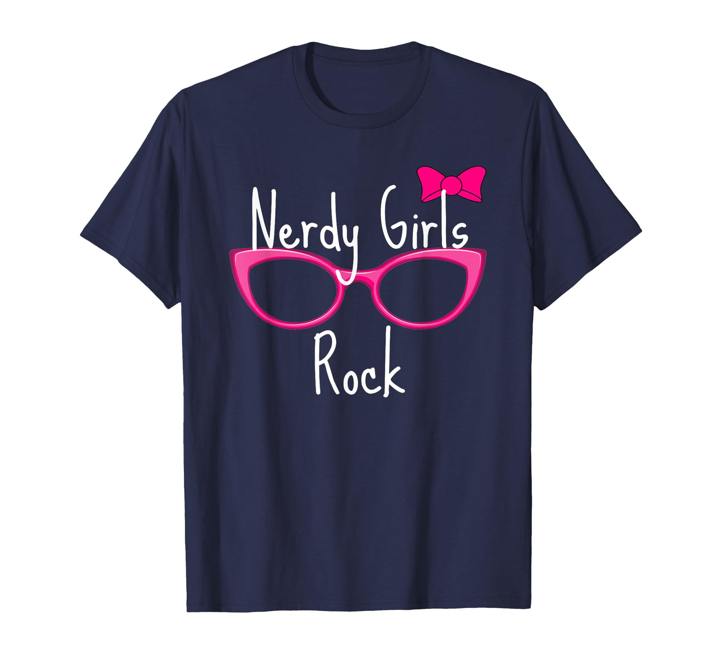Nerdy Girls Rock T Shirt Gamer Geek Chic Fun Cute Nerd Shirt T-Shirt