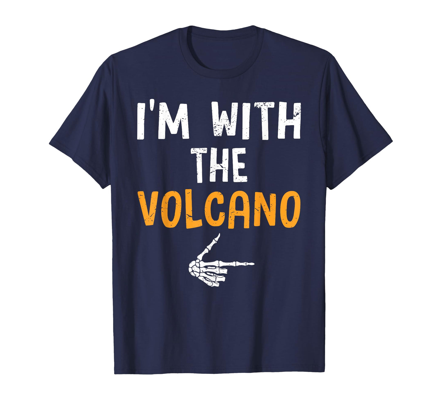 I'm with The Volcano Costume Halloween Matching Couple T-Shirt