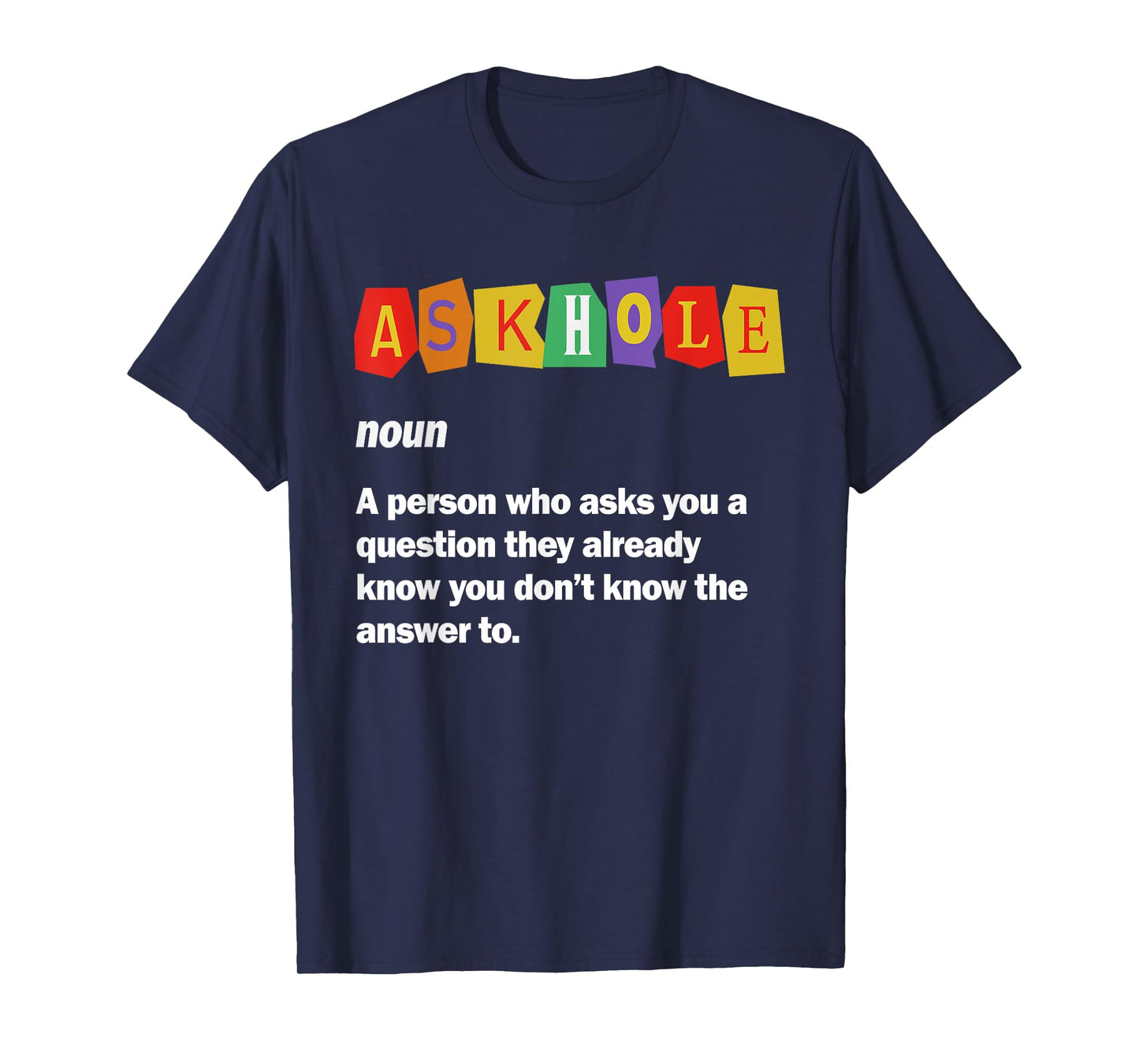 Funny Trivia Night Host Askhole Trivia Game Night T-Shirt