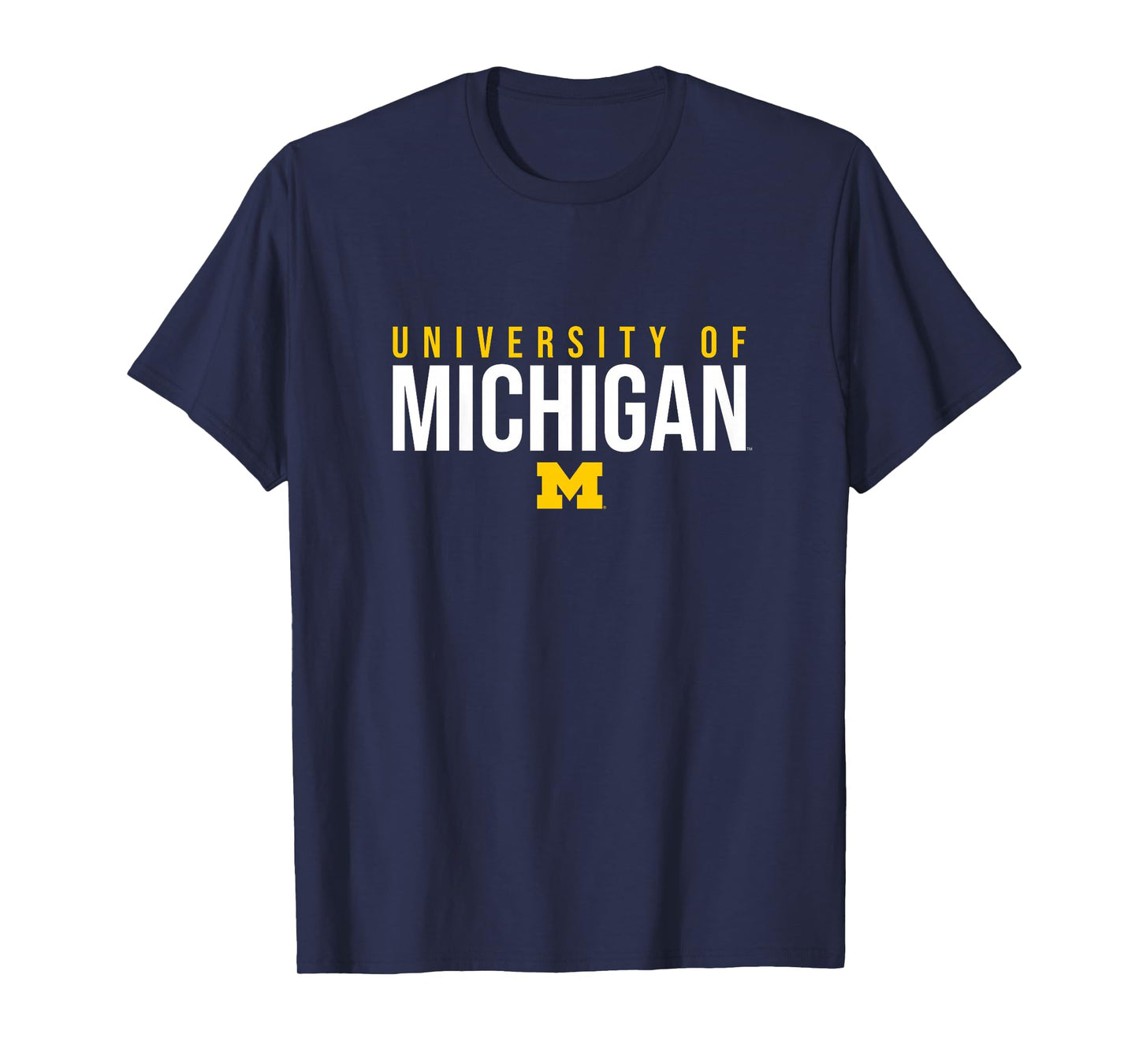 Kids University of Michigan Wolverines U of M Stacked T-Shirt