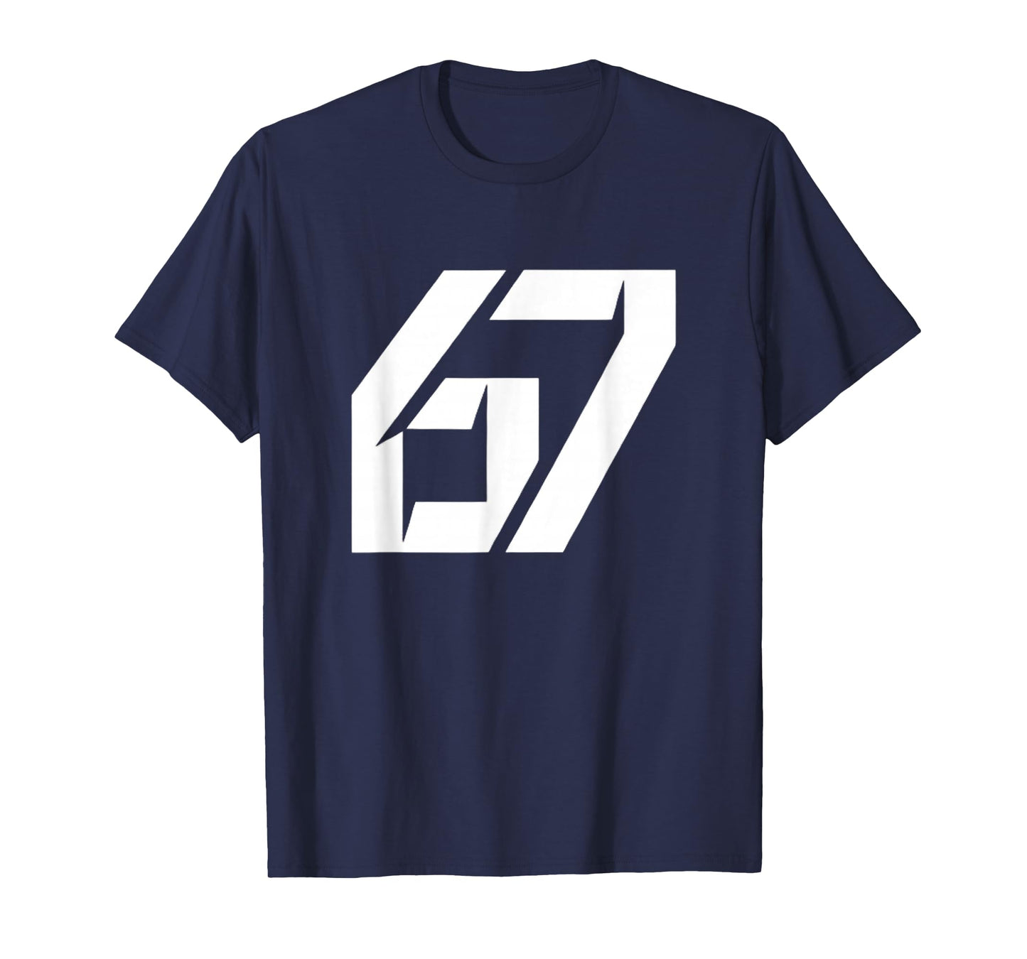 Funny 67 Six Seven Meme 67 Retro Vintage Number T-Shirt