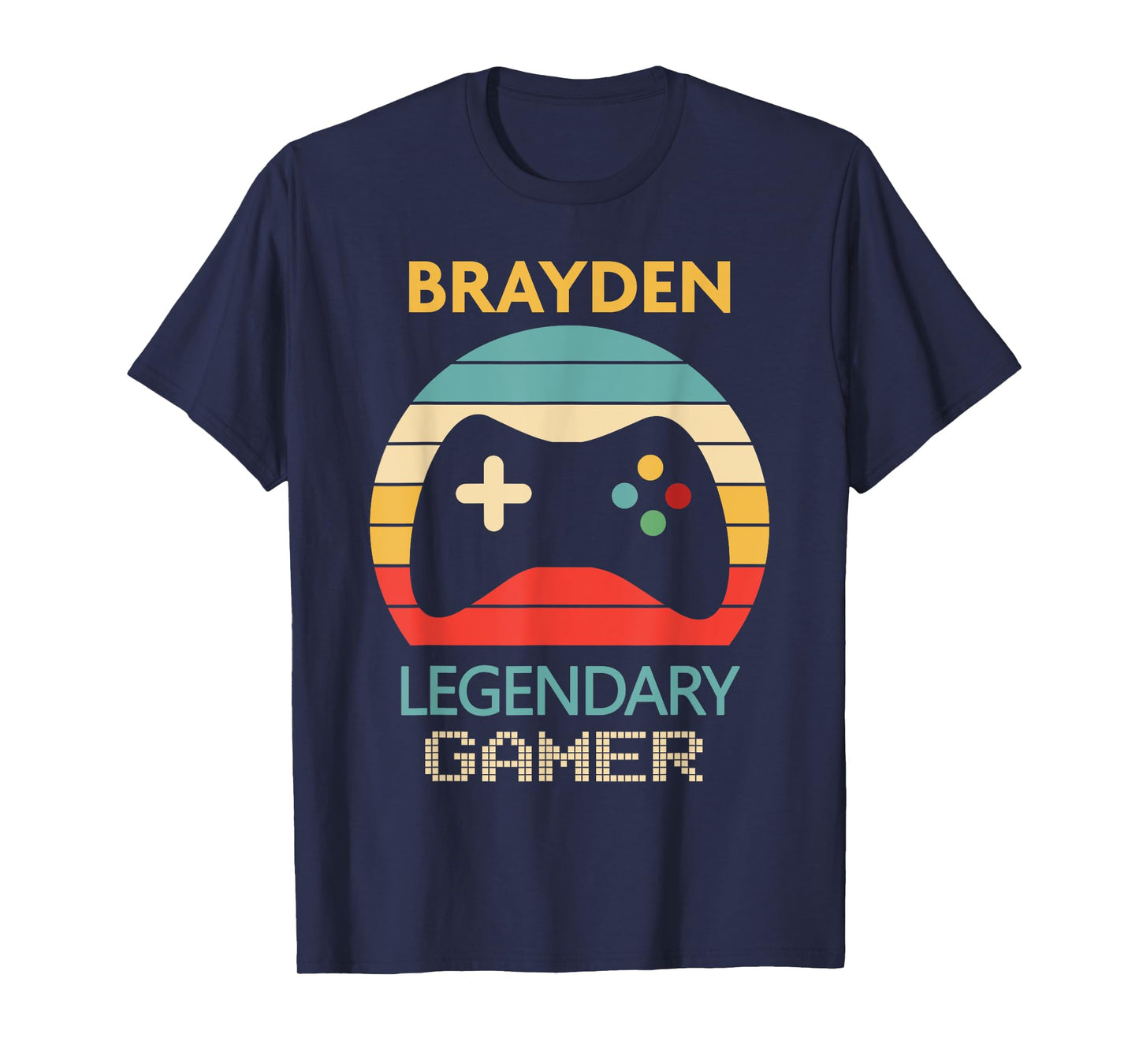 Brayden Name Gift - Personalized Legendary Gamer T-Shirt