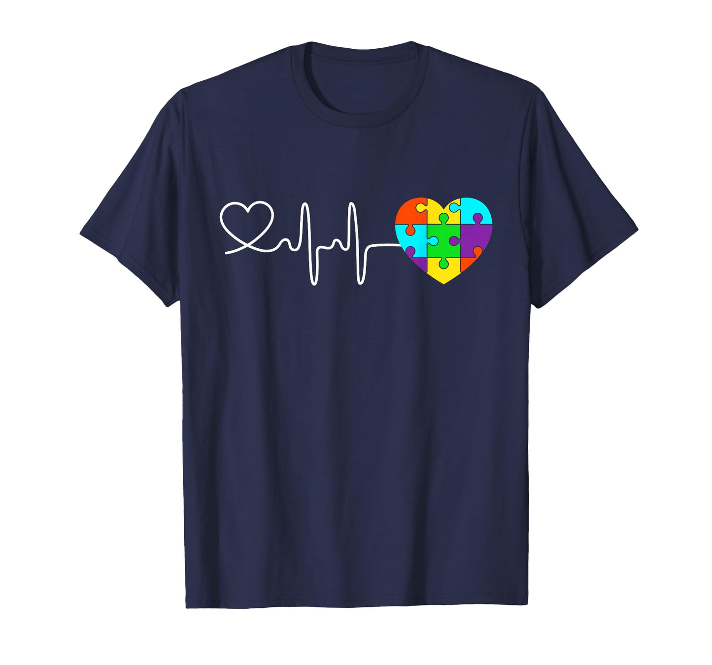 Love Heart Puzzle Acceptance Men Women Kids Autism Awareness T-Shirt