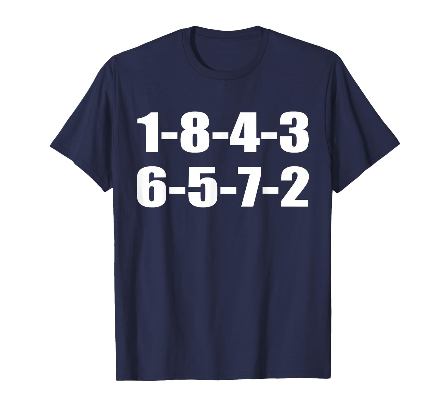 1-8-4-3-6-5-7-2 Firing Order Small Block Engine V8 Big Block T-Shirt