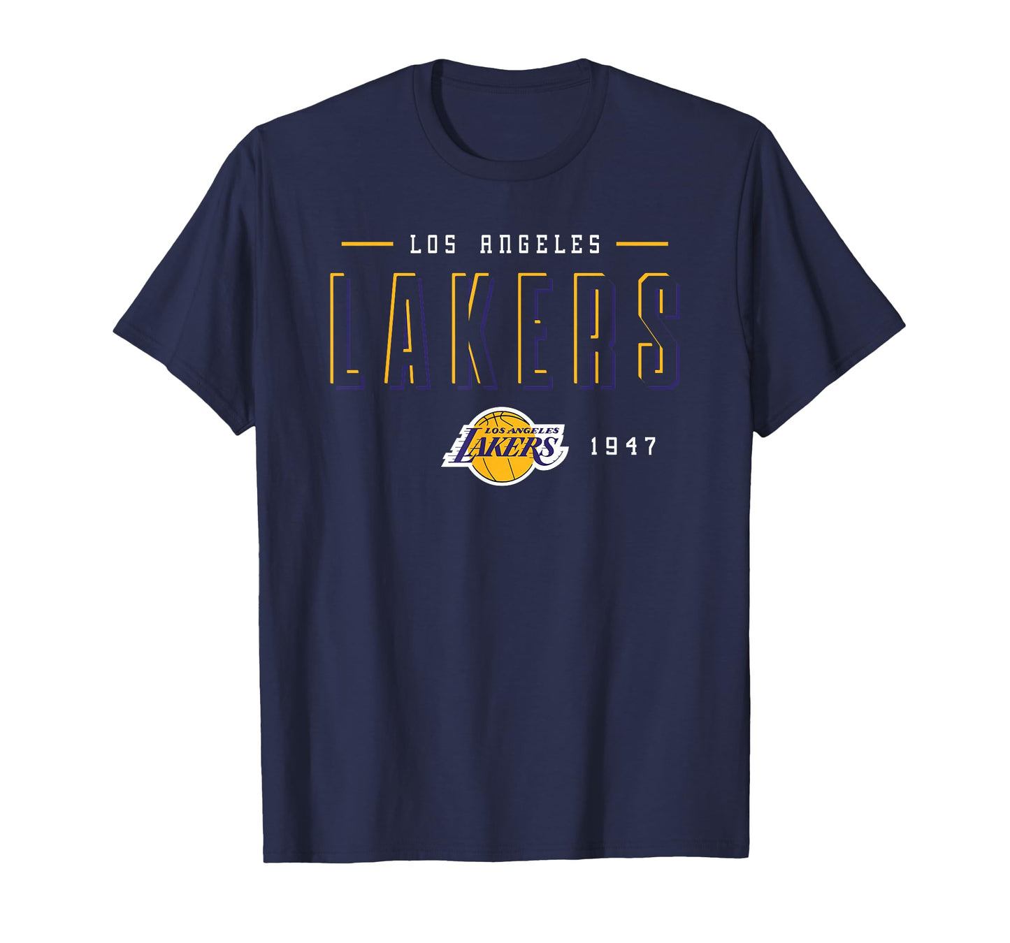 NBA Official Los Angeles Lakers Negative Space T-Shirt