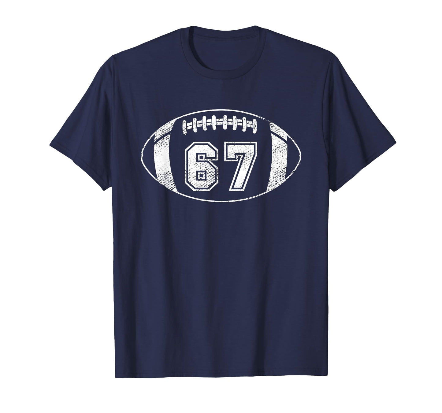 Football Player #67 Football Mom Dad Jersey 67 Varsity Team T-Shirt