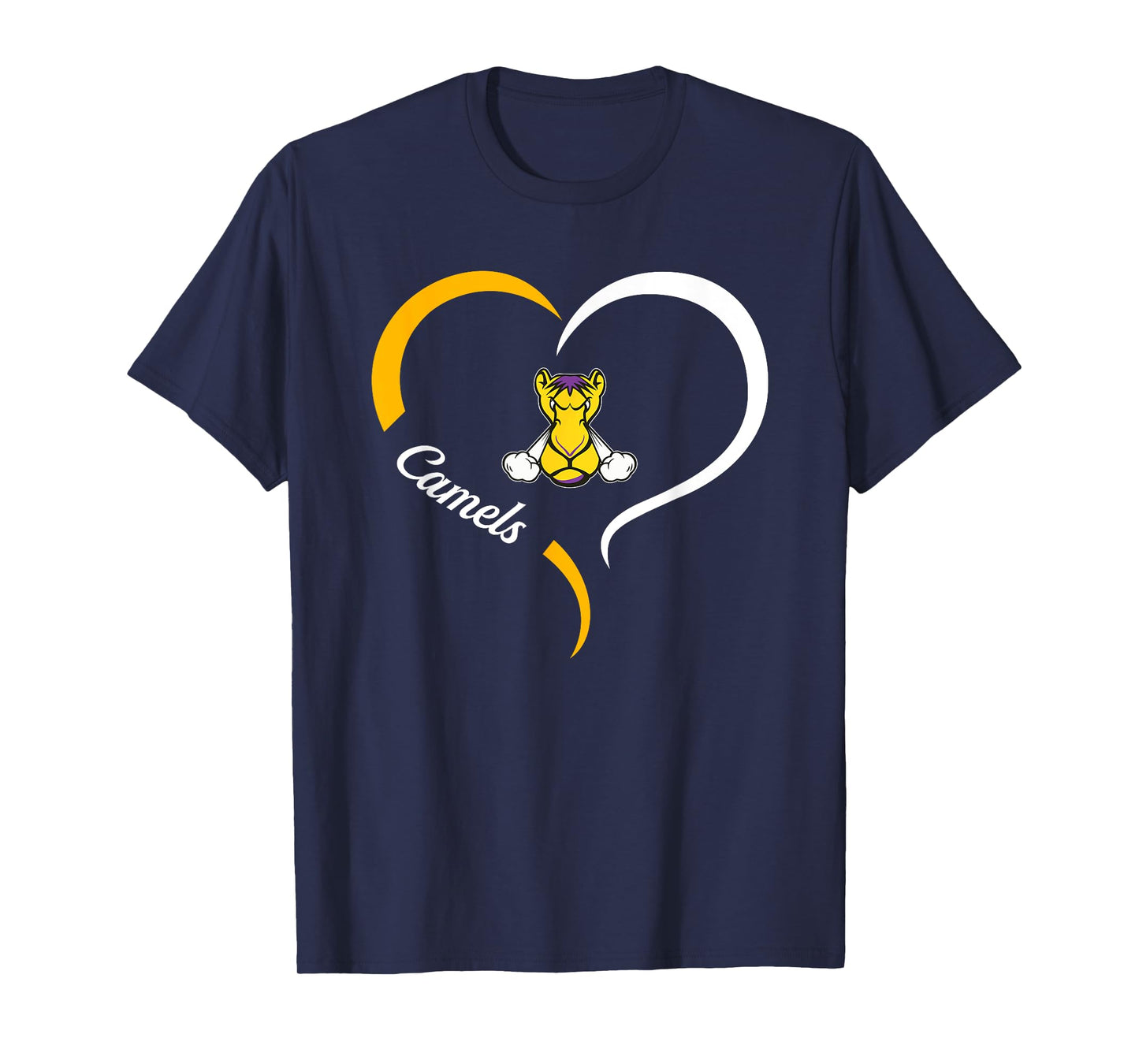 Campbell County Camels Logo Half Heart Slogan HS T-Shirt