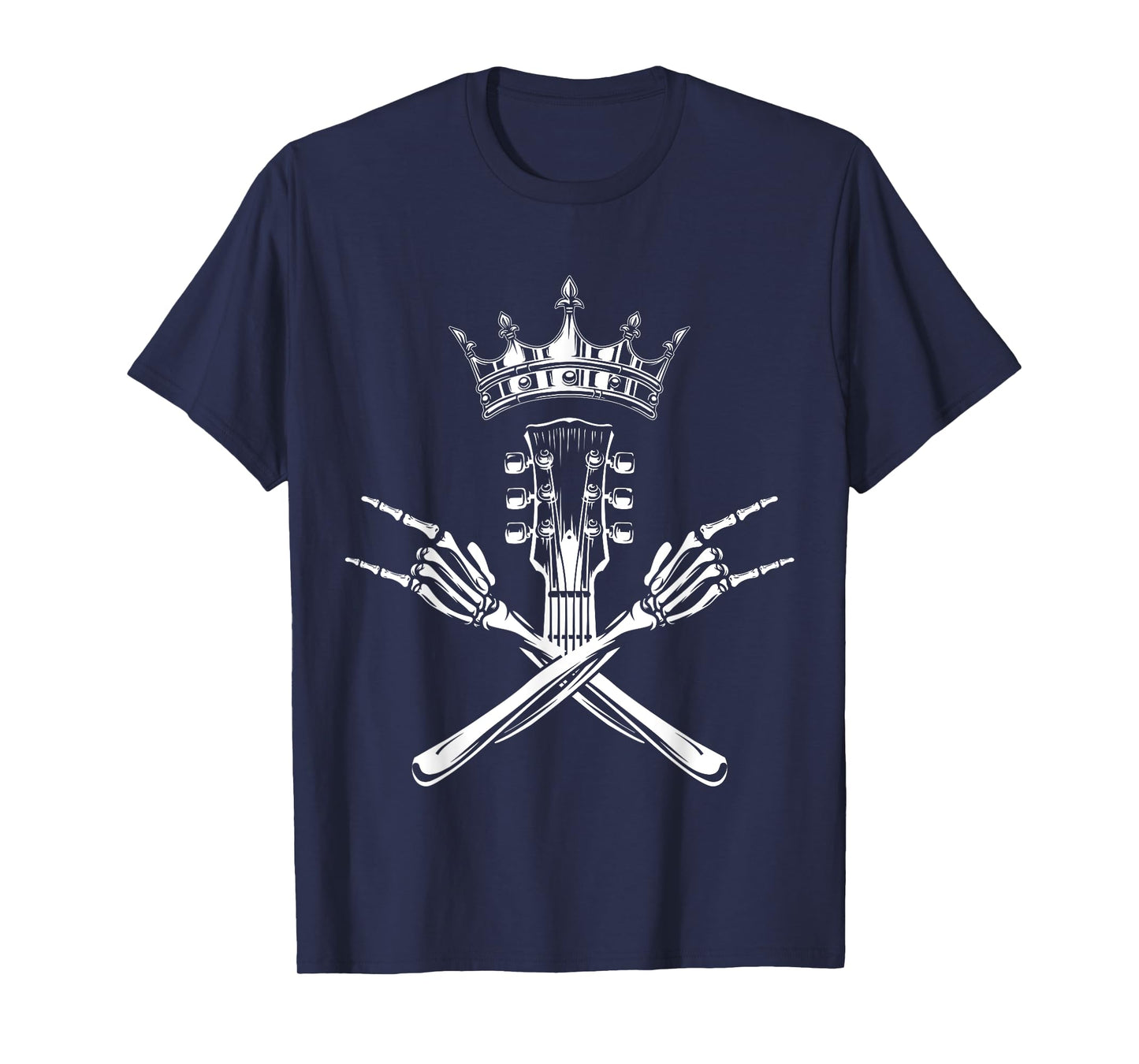 Rock and Roll King, Skeleton Hands and Guitar, Rock Star T-Shirt