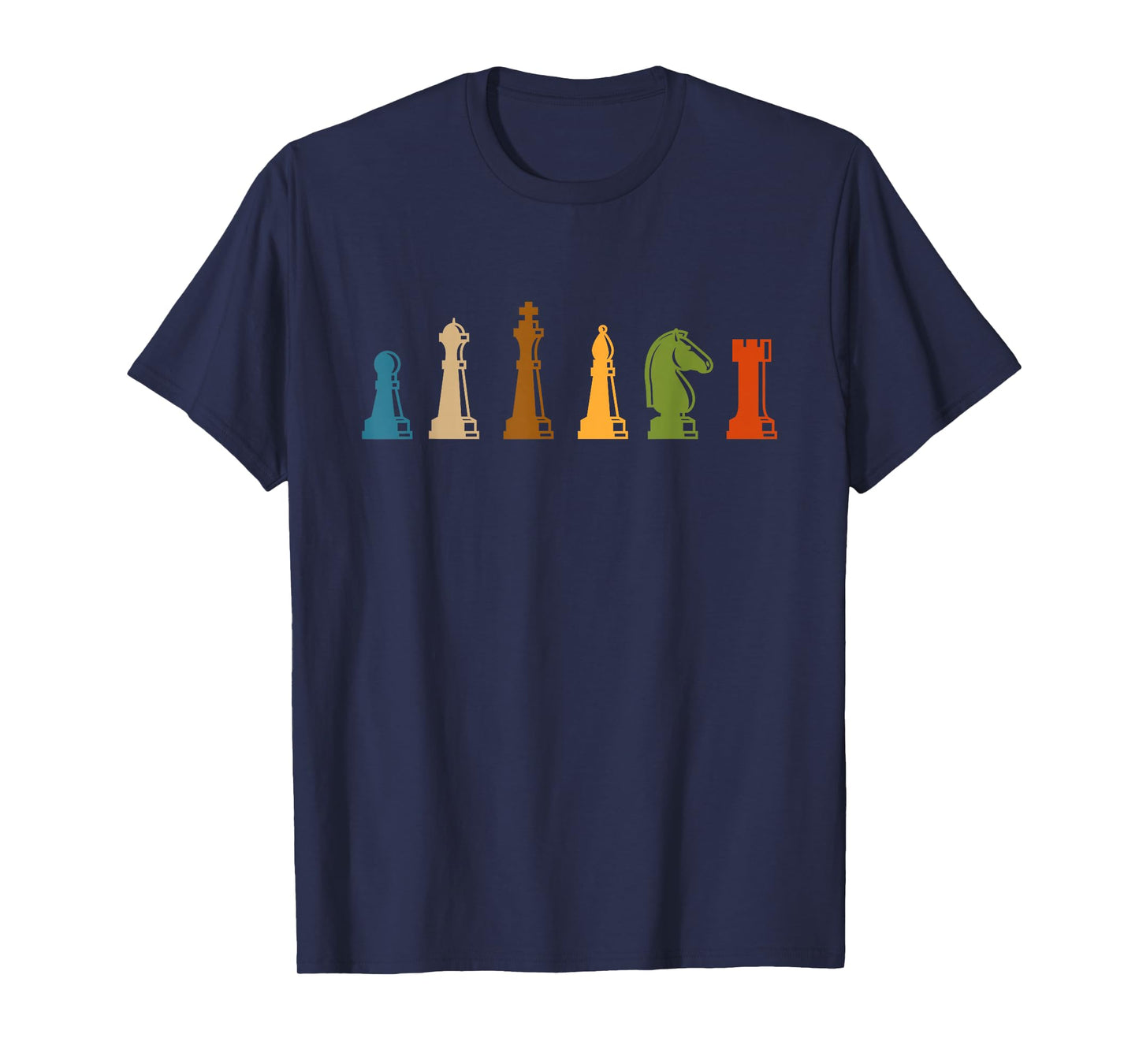 Chess Figure Board Game Brain Sports Nerd Gift Retro Chess T-Shirt