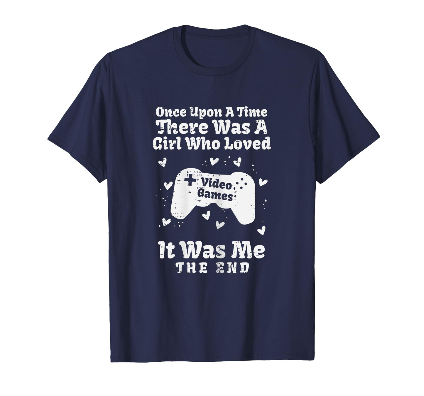 Once Upon Time Girl Love Video Games Gamer Women Girls Kids T-Shirt