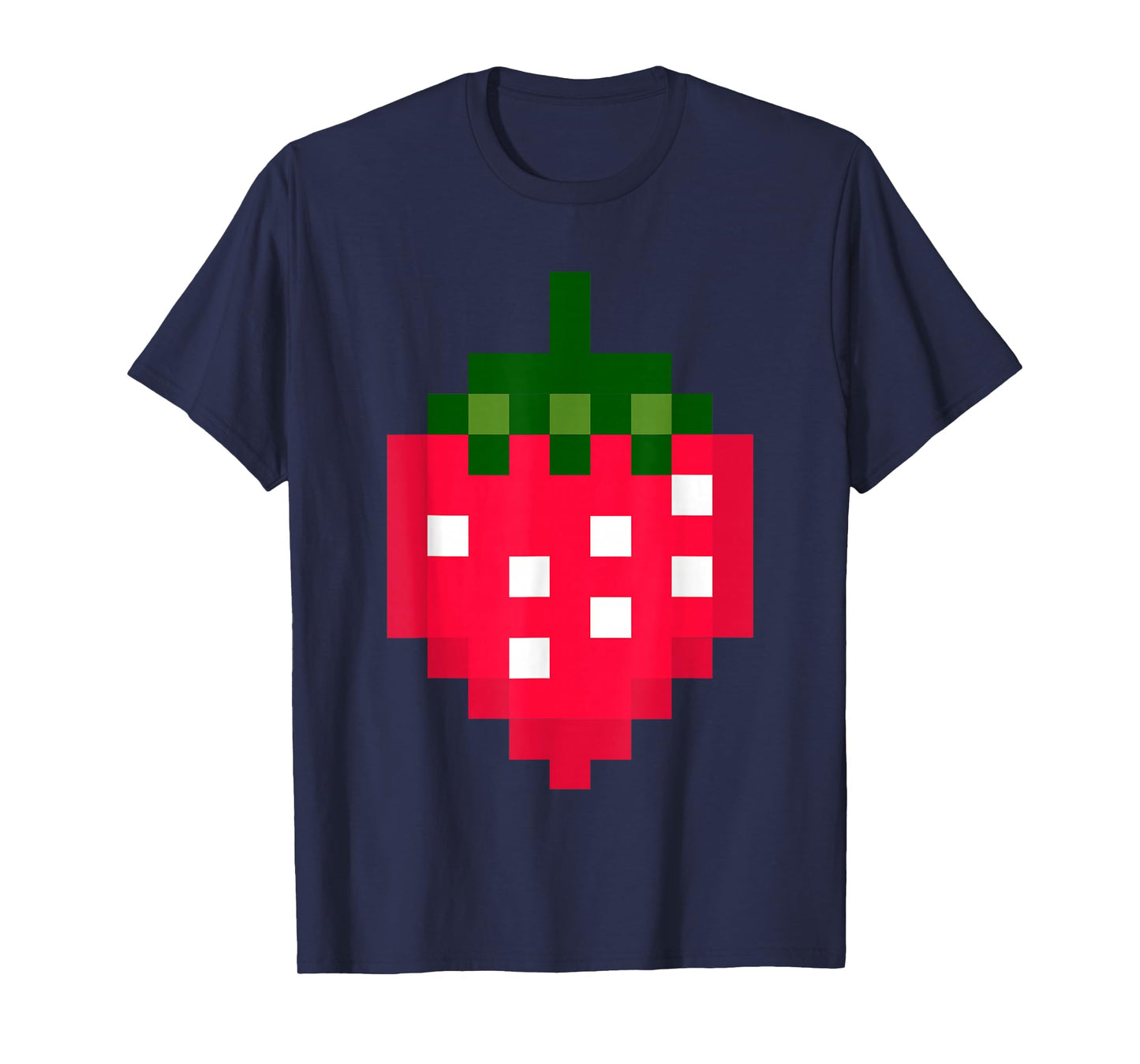 Pixel Strawberry 80s Video Game Halloween Costume Easy Group T-Shirt