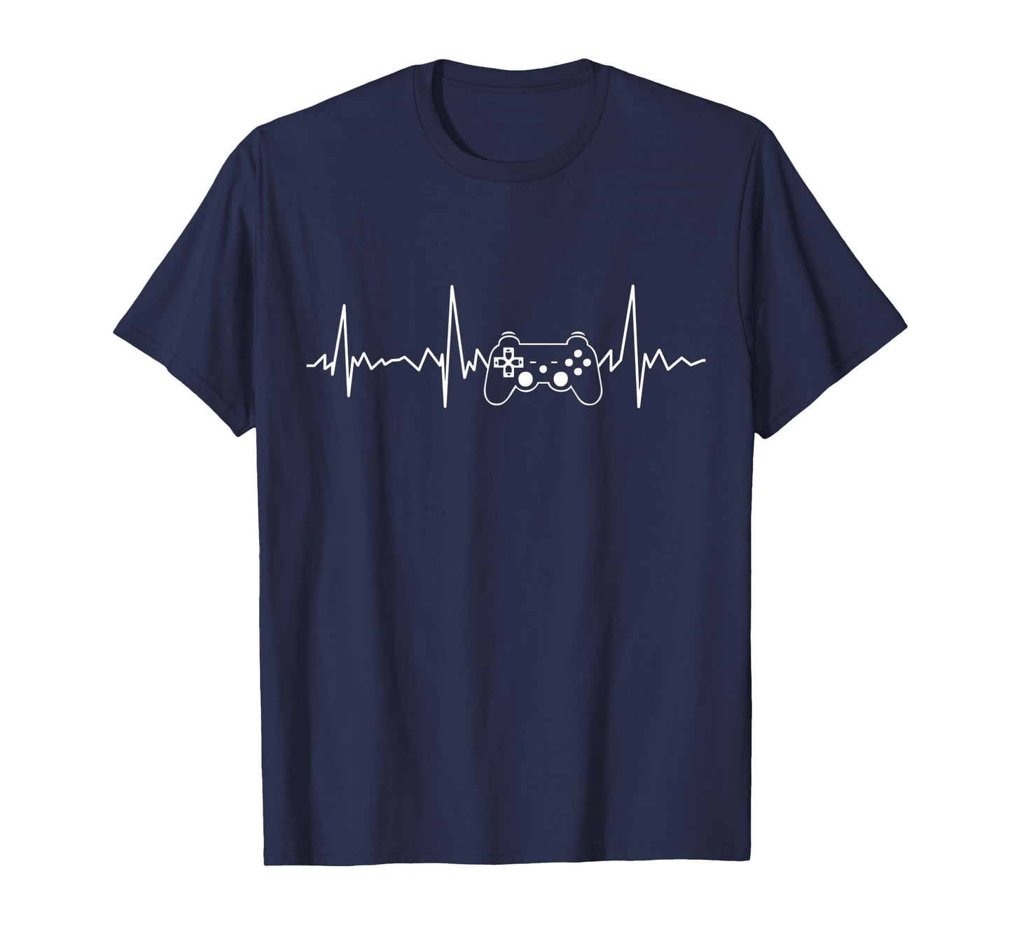 Gamer Heartbeat Funny Video Game Gift Boys Men Gamer T-Shirt