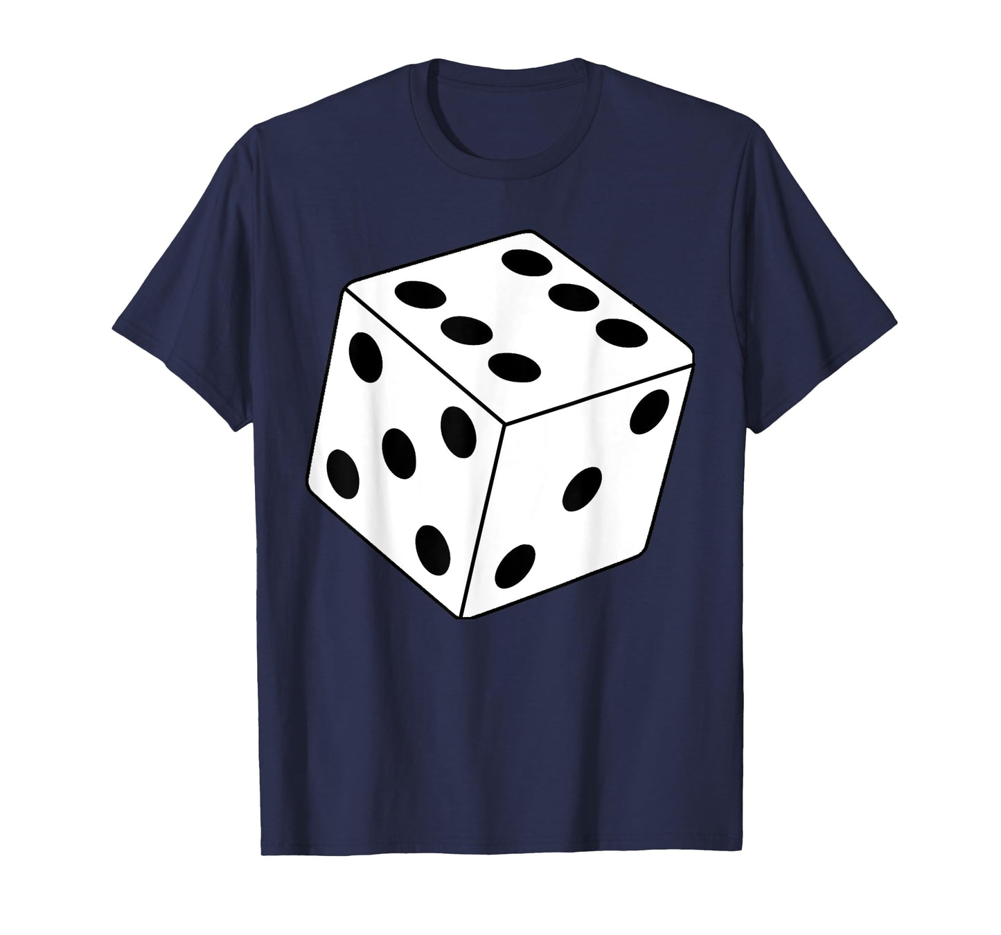 Cool Quirky Funny Black And White Dice Halloween Costume T-Shirt