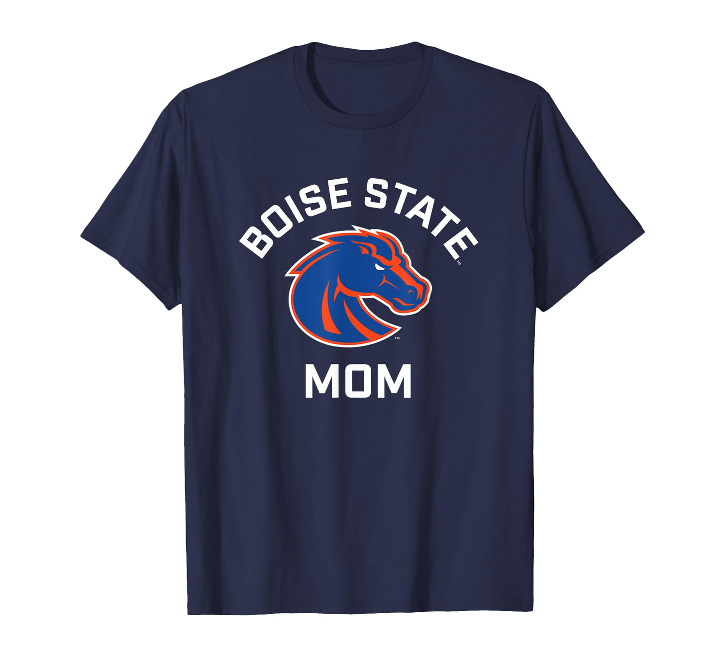 Boise State University BSU Broncos Arched Mom T-Shirt