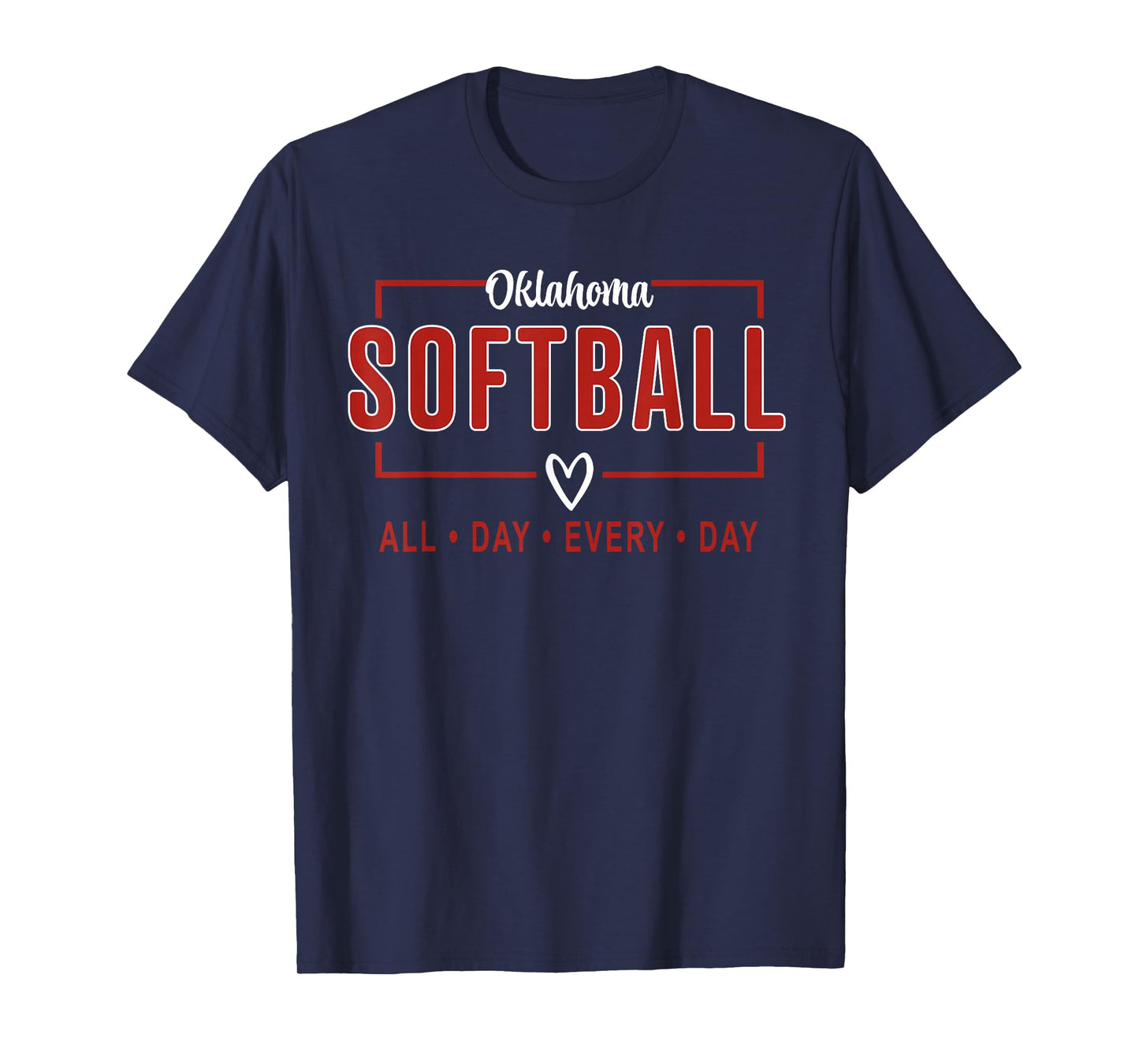 Oklahoma Softball Vintage Mens Kids Team Retro Softball Fan T-Shirt