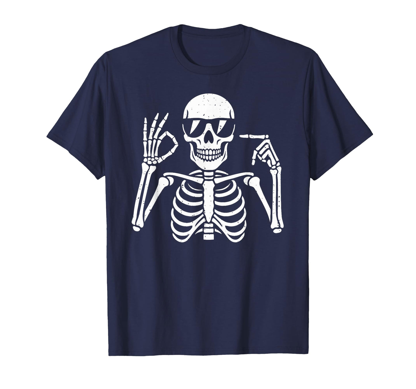 Funny Six Seven Meme Trendy Skeleton Halloween Gen Z Slang T-Shirt