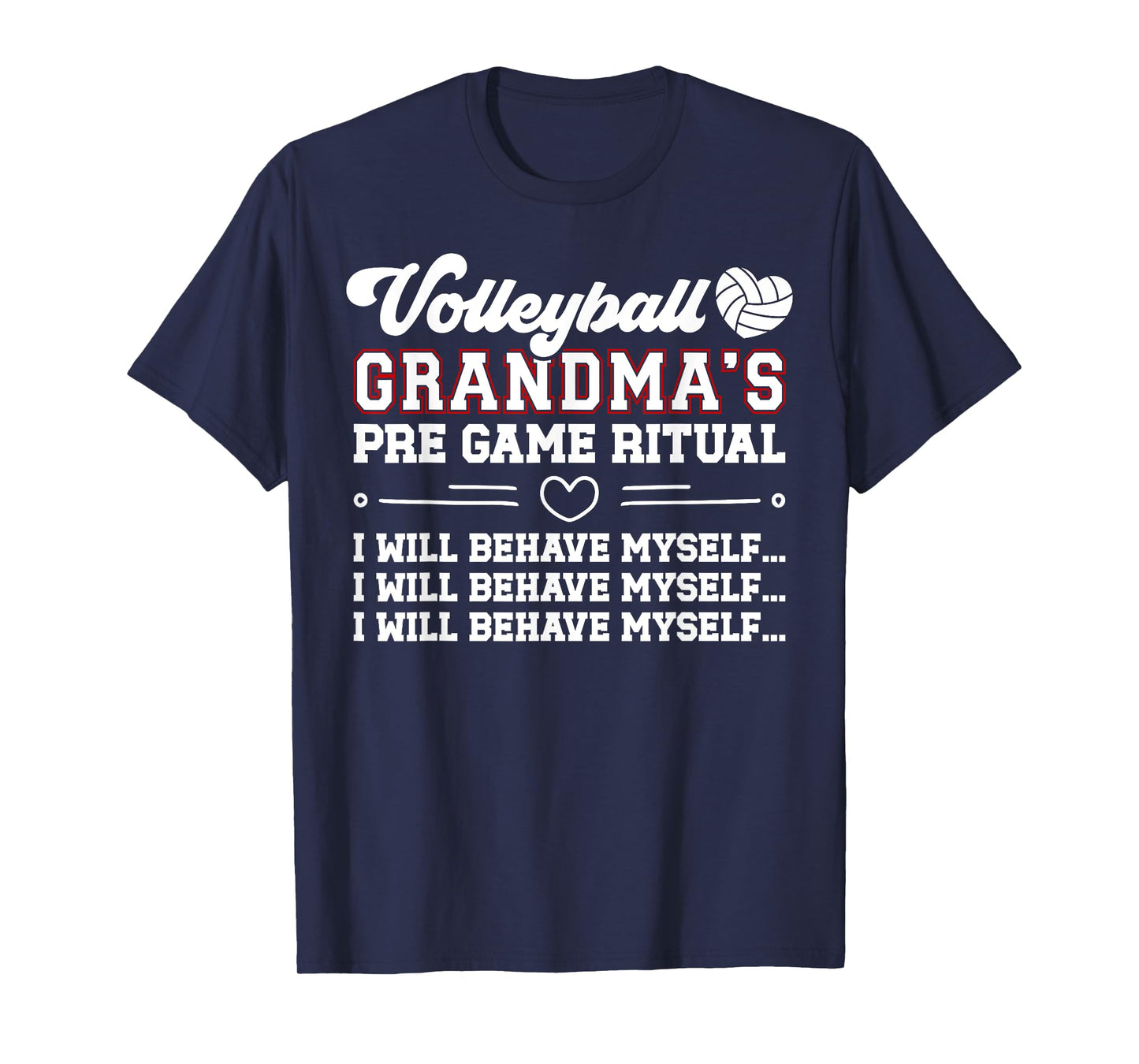 Funny Volleyball Grandma Of A Volleyball Player Grandmother T-Shirt