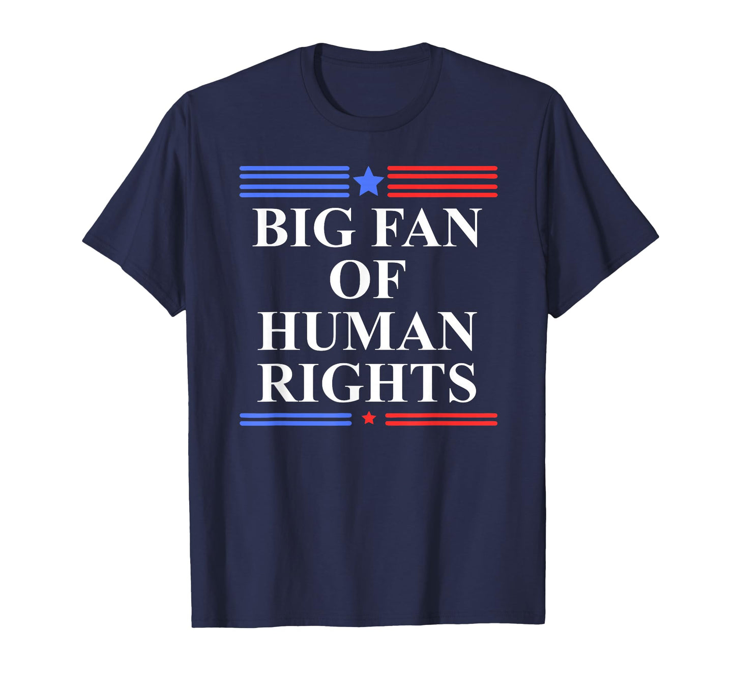 Big Fan of Human Rights Protest Signs No Kings Pro Democracy T-Shirt