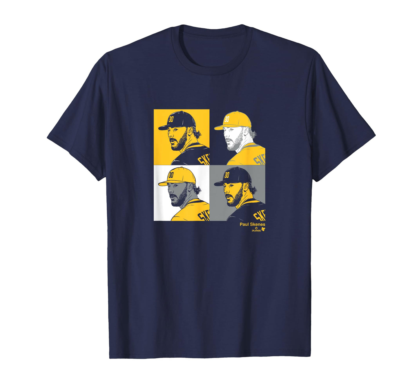 Paul Skenes: Collage Panels - Pittsburgh Baseball T-Shirt