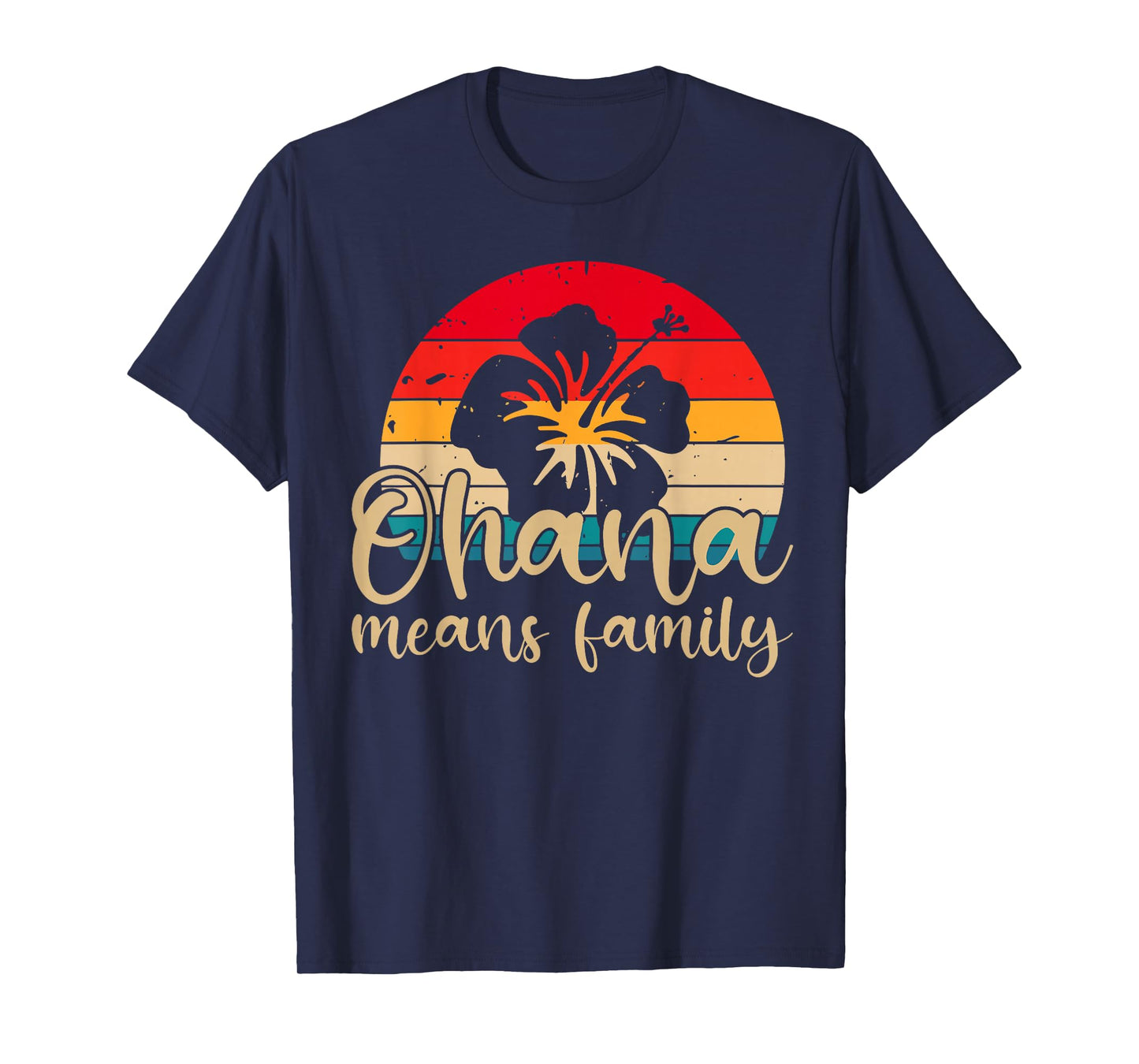 Women Hawaiian Ohana Means Family Summer Beach Aloha T-Shirt