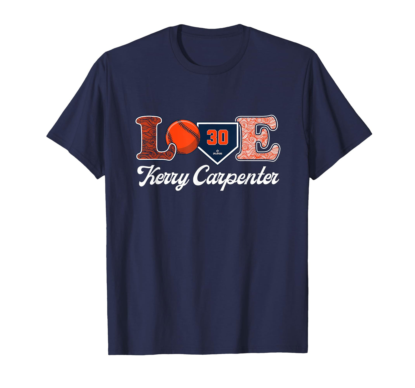 Love Kerry Carpenter Detroit Baseball MLBPA T-Shirt