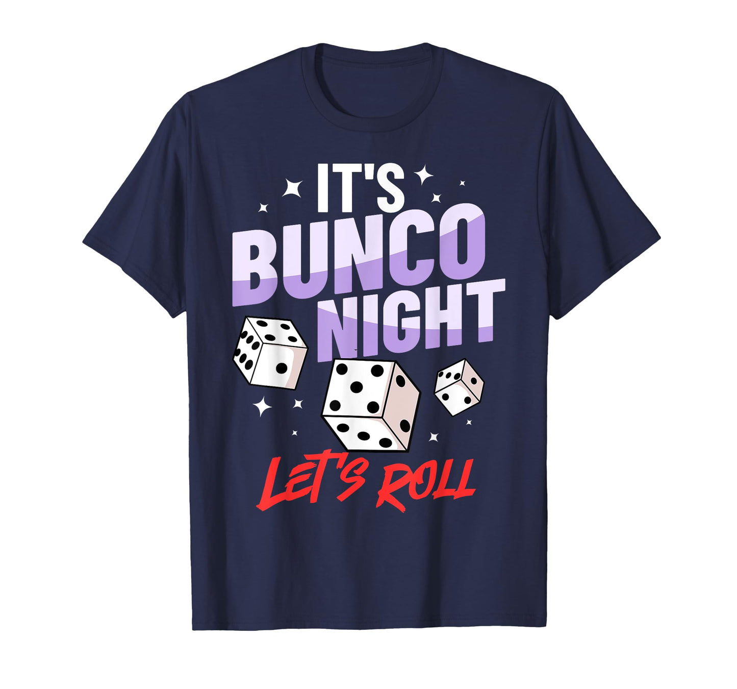 Bunco Dice Game Rules Night Party T-Shirt