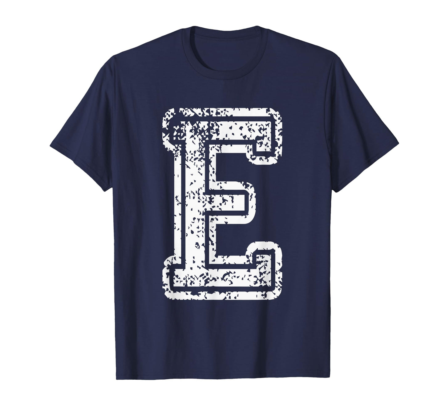 Team Jersey E Spelling Names School Sports Vintage Letter E T-Shirt
