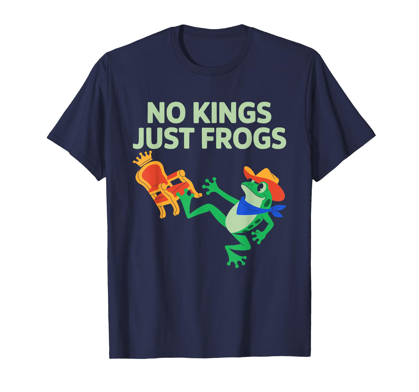Vintage No Kings Just Frogs Portland Frog Protest Men Women T-Shirt