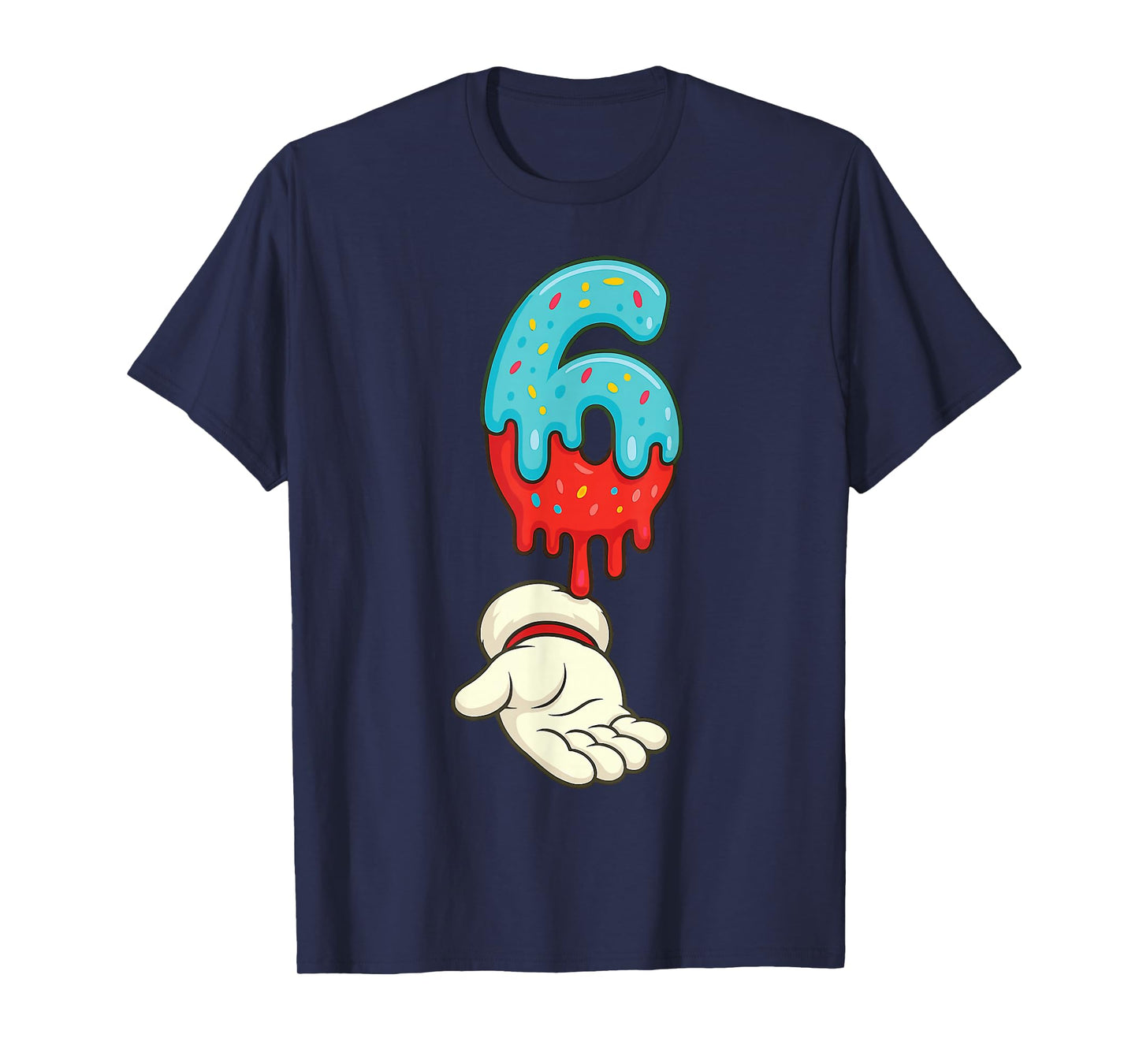 Matching Six Seven 6 7 Christmas Ice Cream Drip Xmas Santa T-Shirt