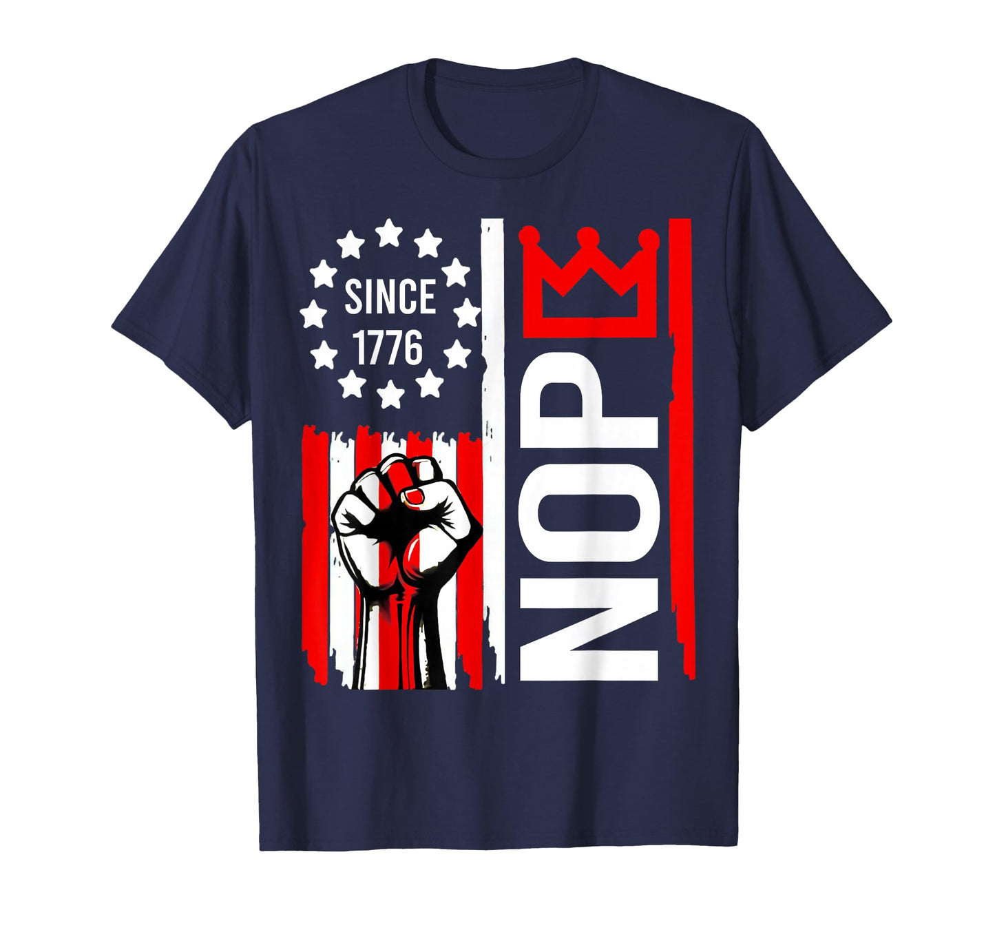 No Kings Protest Sign Vertical T-Shirt