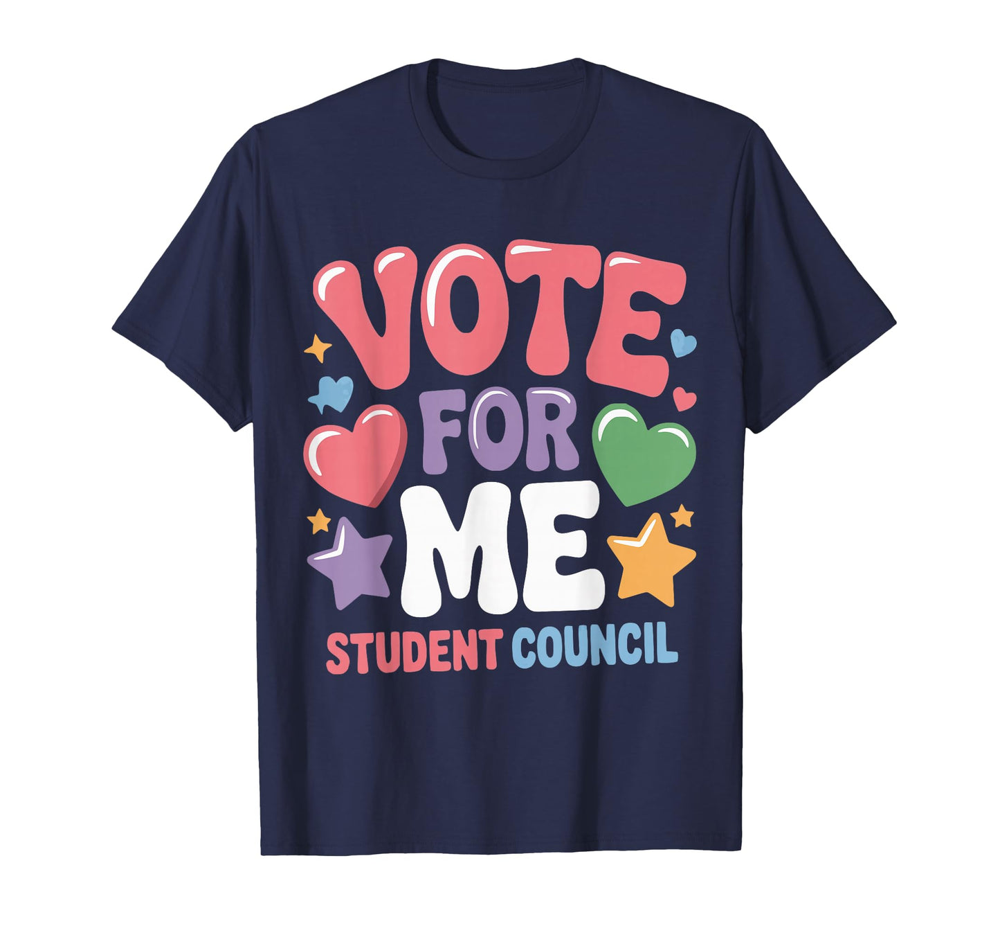 Funny Vote for Me Student Council Vibes School Election Day T-Shirt