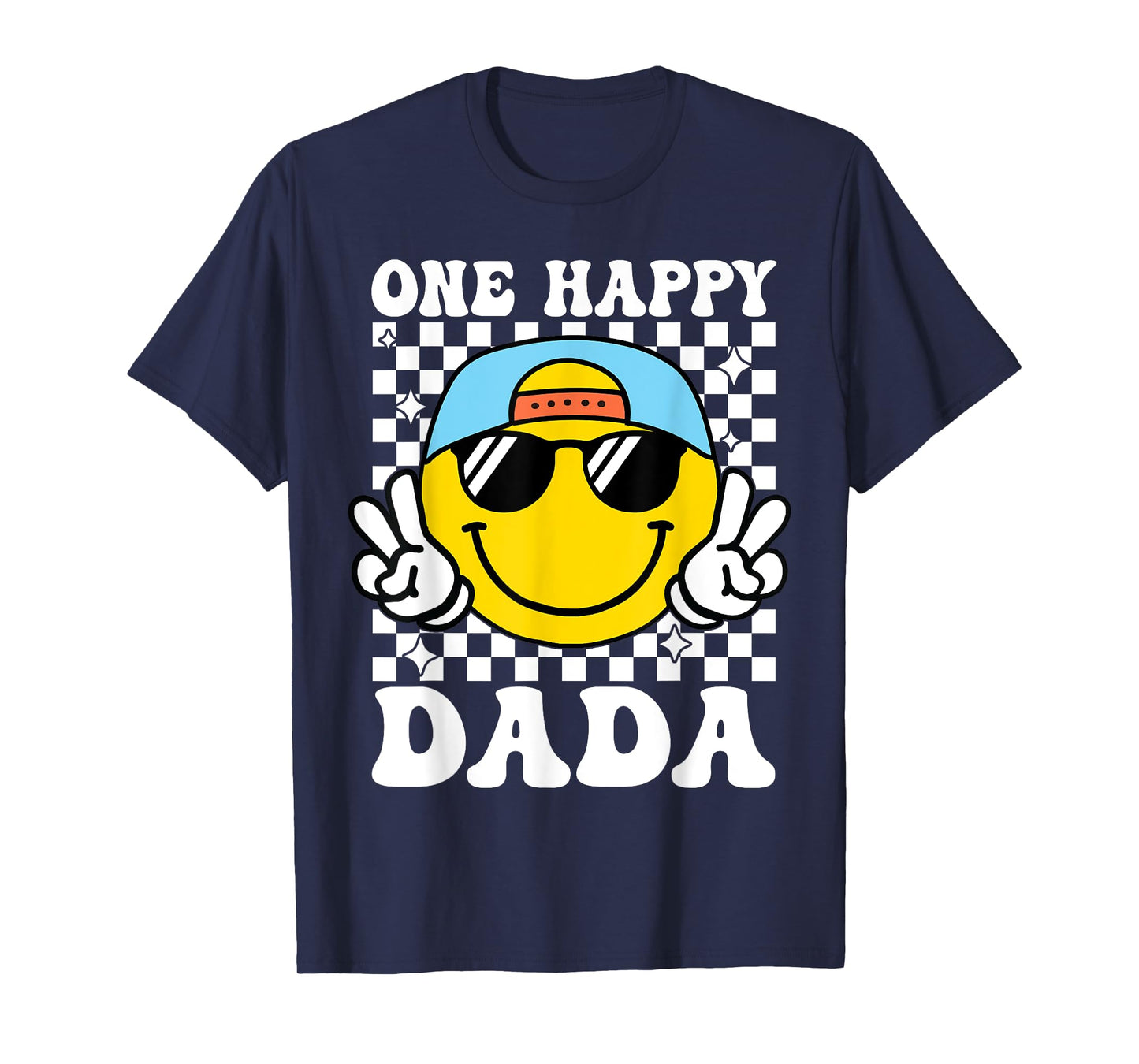 One Happy Dude Dada 1st Birthday Family Matching T-Shirt