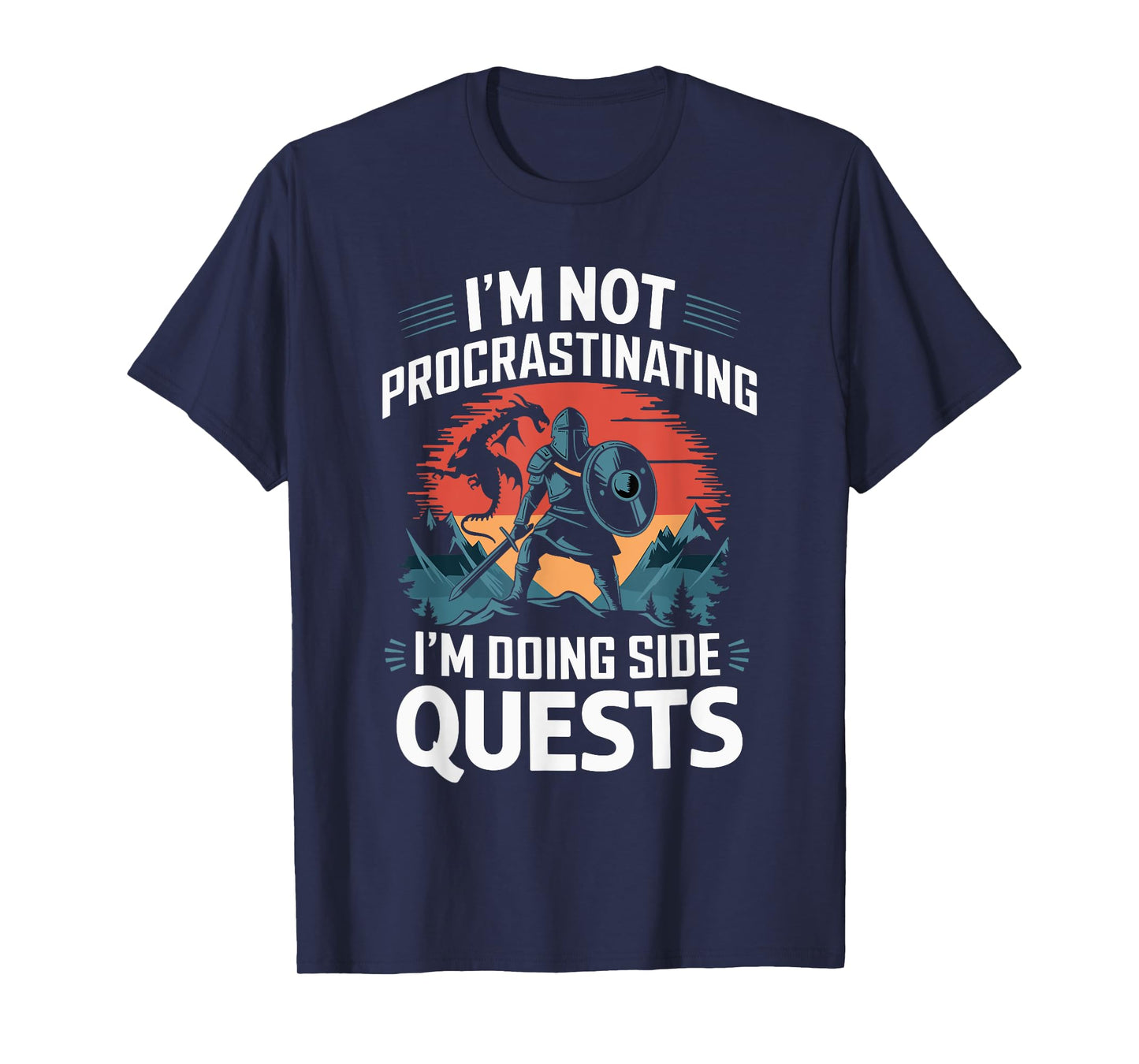 I'm Not Procrastinating Funny Side Quests Gamer T-Shirt