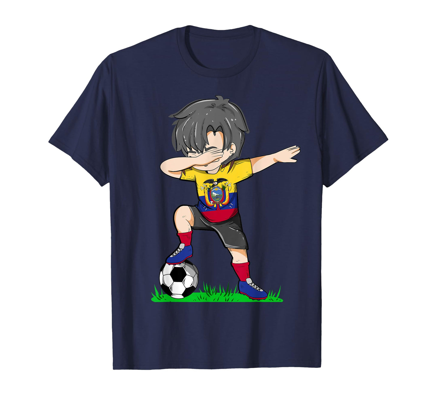 Soccer Ecuador Jersey Shirt Ecuador Flag Football Boys Men T-Shirt