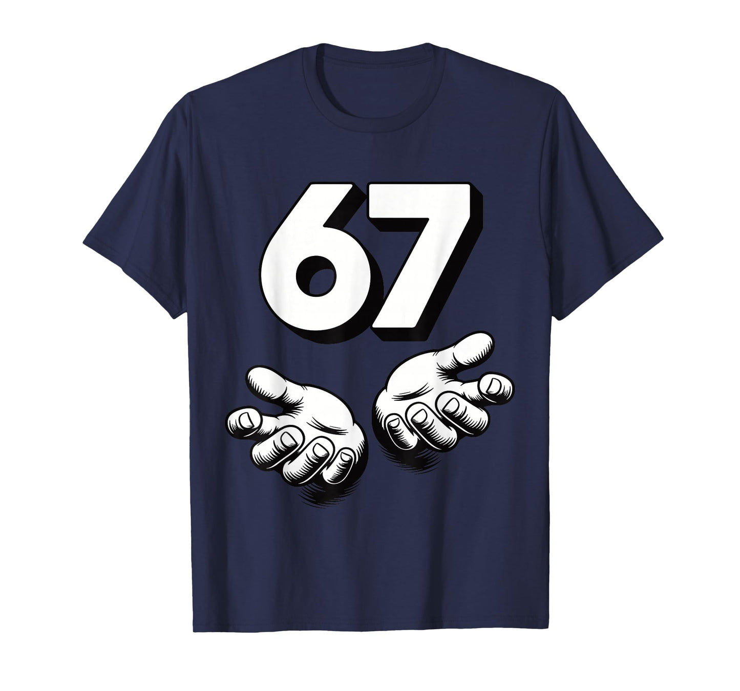 Funny 6 7 Meme Gen Alpha Gen Z Slang Six Seven T-Shirt