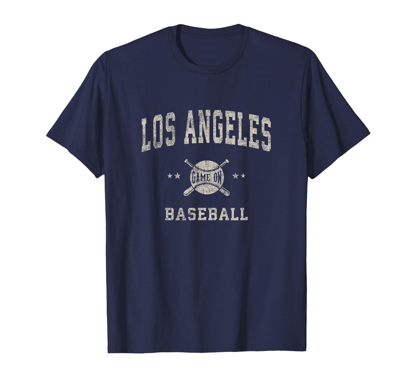 Los Angeles LA Vintage Baseball Throwback Retro Design T-Shirt