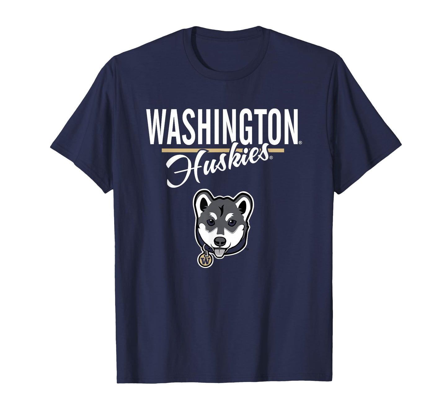 Washington Huskies Dubs Mascot Purple Officially Licensed T-Shirt