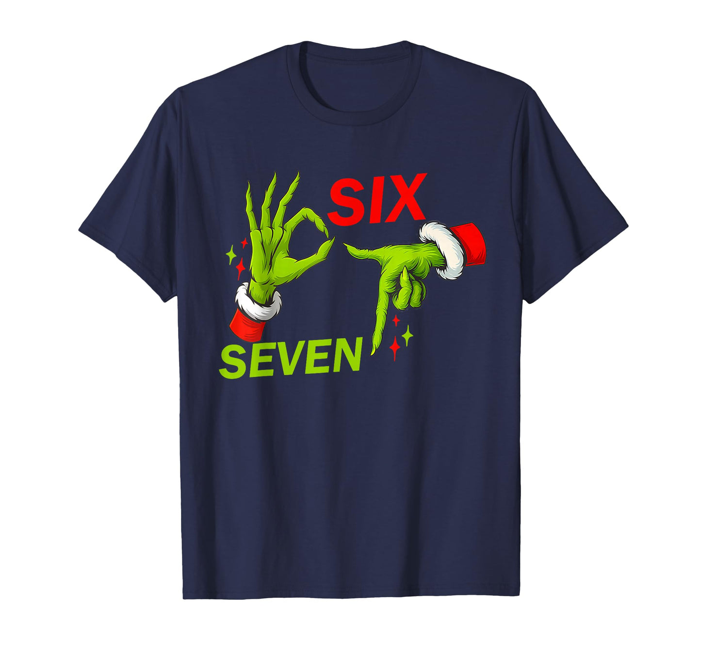 67 Christmas Trending Meme Saying 6 7 Meme Costume Xmas T-Shirt