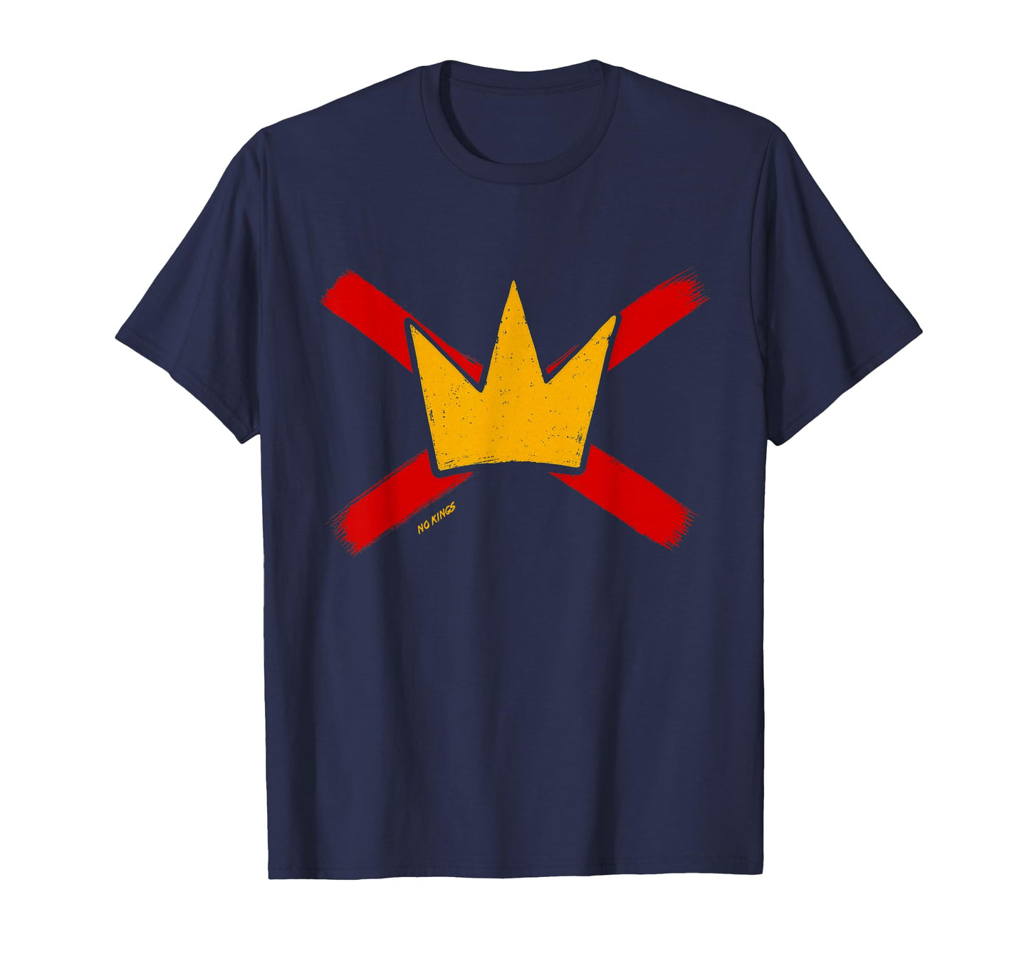 No Kings Brush Art Minimal Streetwear Symbol T-Shirt