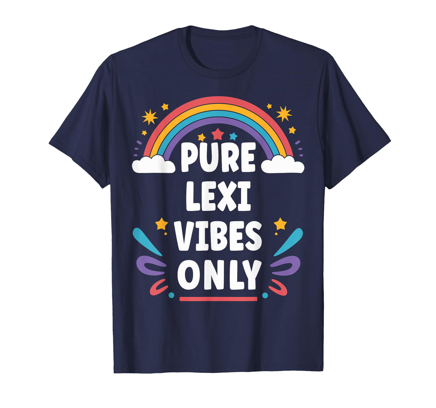 LEXI Vibes Only Cute Retro Girls LEXI Name T-Shirt