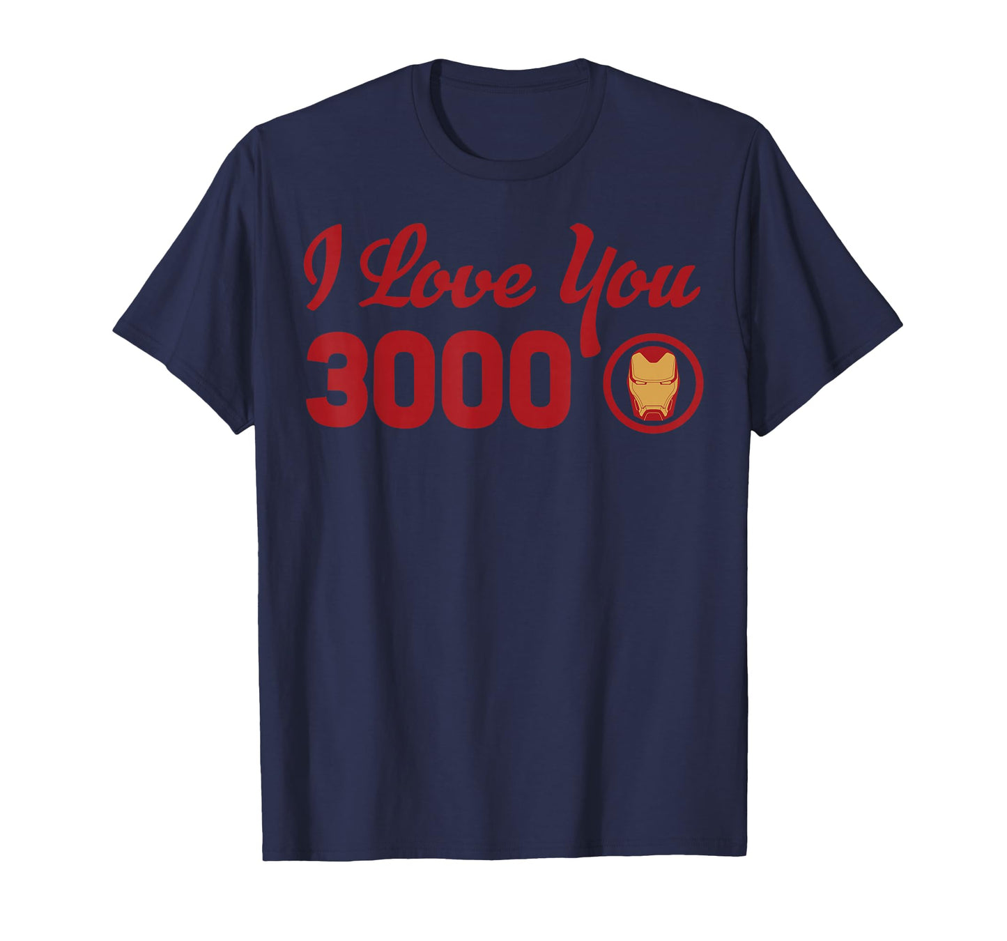 Marvel Avengers Endgame Iron Man I Love You 3000 Red Logo T-Shirt