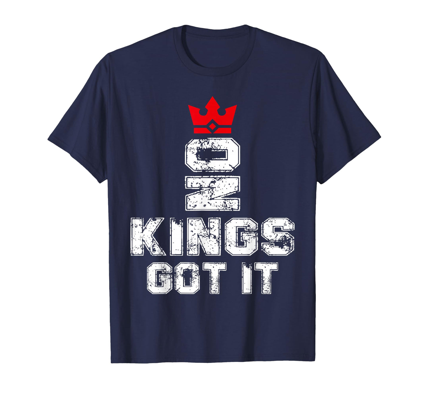 No Kings Got It Distressed Crown Streetwear Tee T-Shirt
