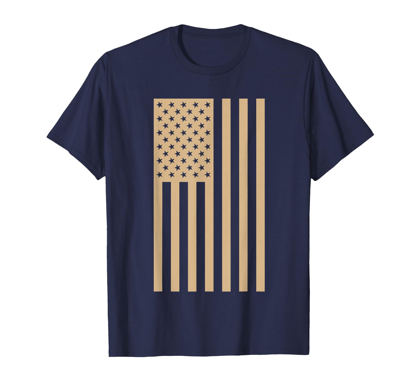 Tan American Flag T-Shirt T-Shirt
