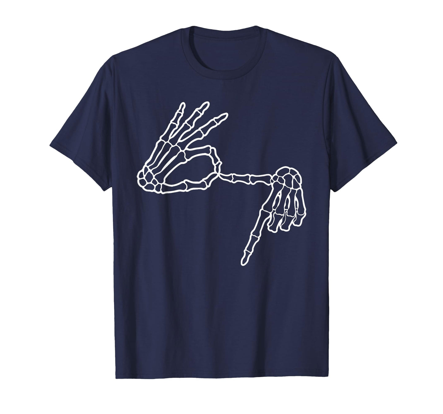 Skeleton Hands Sign Six Seven 6 7 Meme Let's Get Sendy T-Shirt