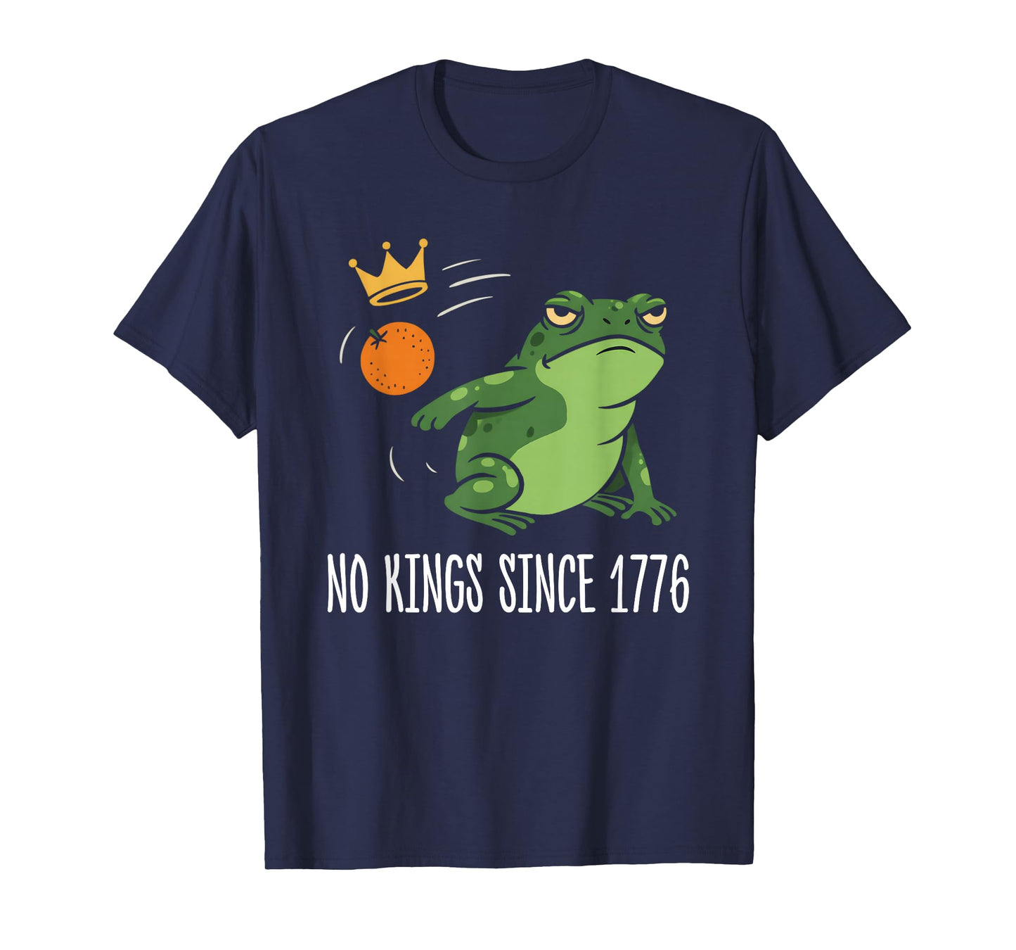 Funny Resist Portland Frog No Kings Since 1776 Frog Protest T-Shirt