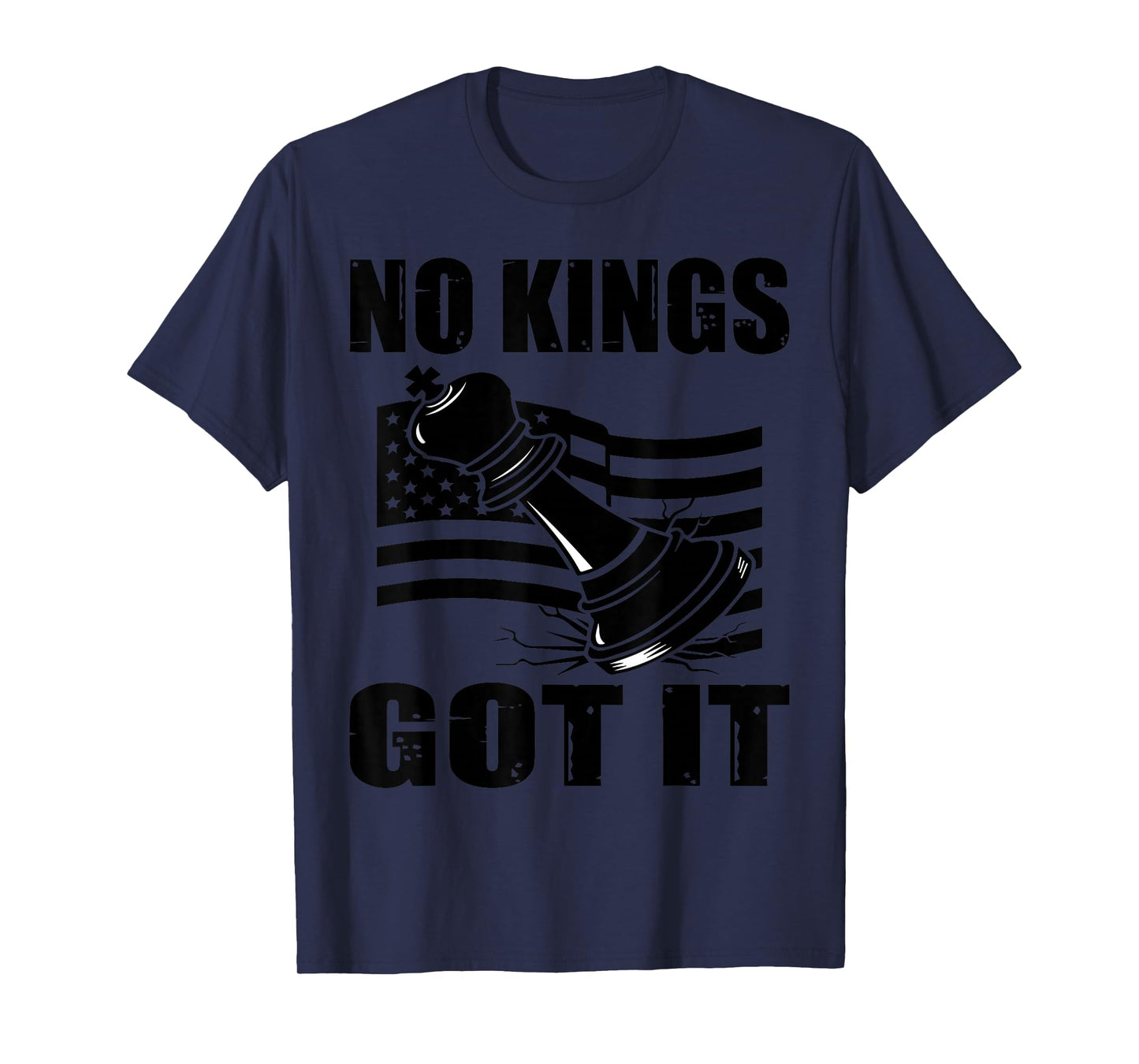 No Kings Got It Distressed Crown Streetwear Tee T-Shirt